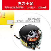 星星(XINGX)SCD-242CY双温冰柜商用大容量圆弧透明玻璃门保鲜冷藏冷冻展示柜超市冰淇淋雪糕柜多篮筐冰柜
