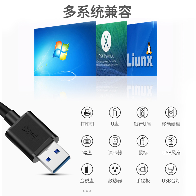 汽车载usp接口快充扩展器usb车用支持充电迷你一拖三电脑用可读u盘多功能插头分线口传输数据转接头hub转换器