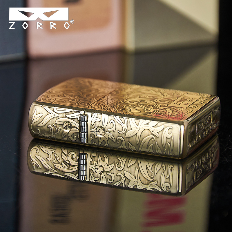 佐罗(zorro)品牌打火机二代原铜唐草e报价_参数_图片_