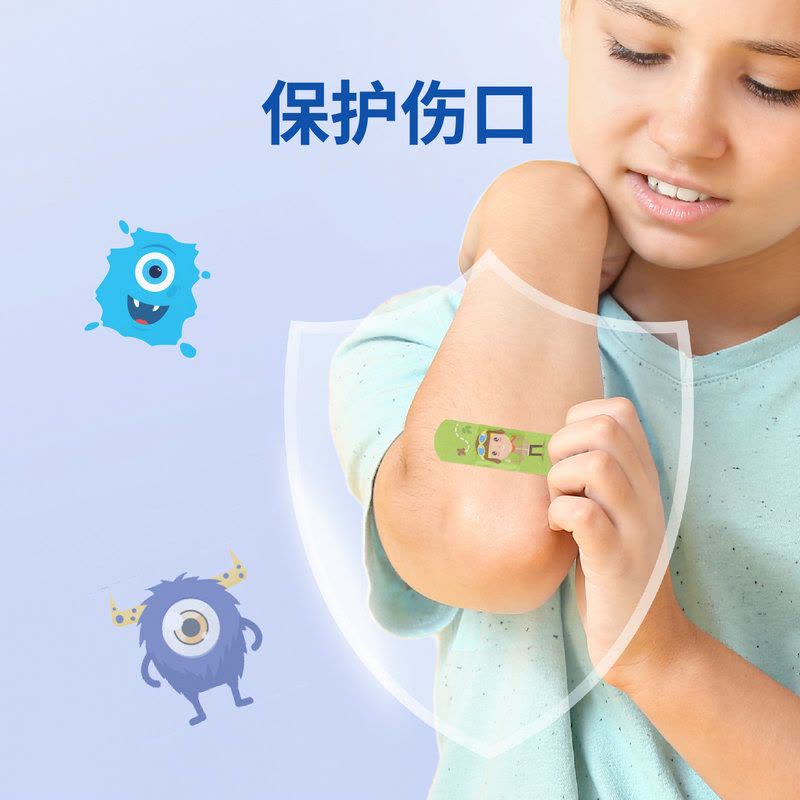 3M创可贴耐适康女少女可爱 透气隔离防护防磨脚ok绷 足跟帖 透气儿童创口贴图片