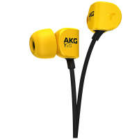 AKG Y20U 立体声入耳式耳机 音乐耳麦 手机耳机 通用线控一键兼容 带麦可通话 黄色