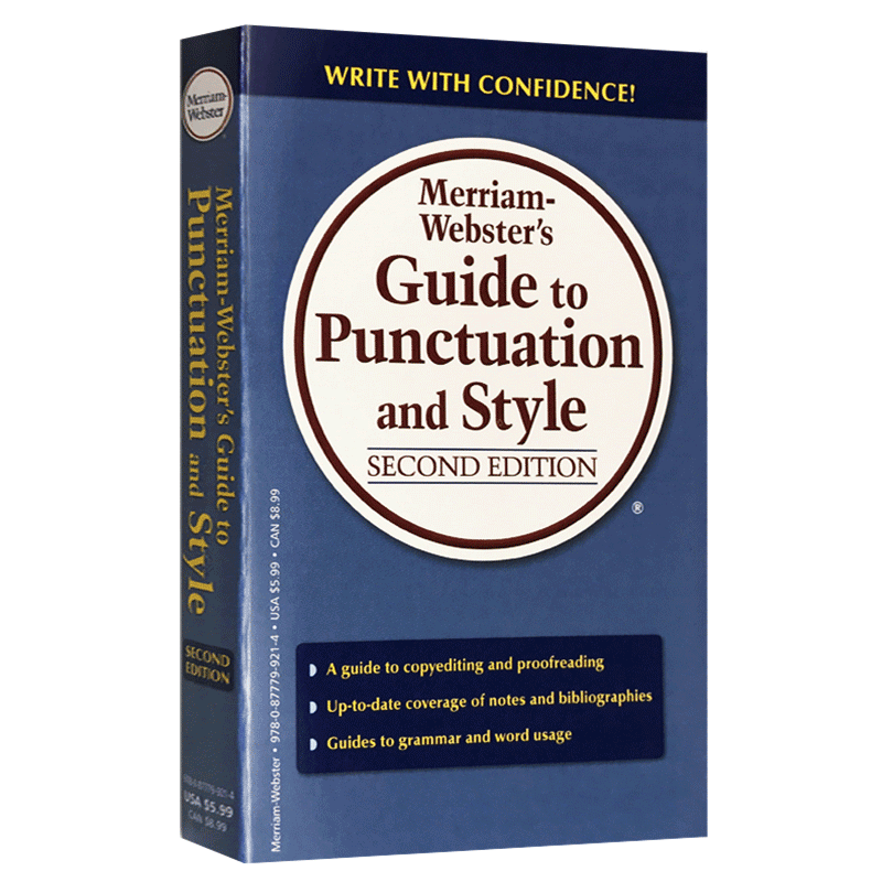 [正版]韦氏标点符号用法风格指导 英文原版 Merriam Webster’s Guide to Punctuatio高清大图