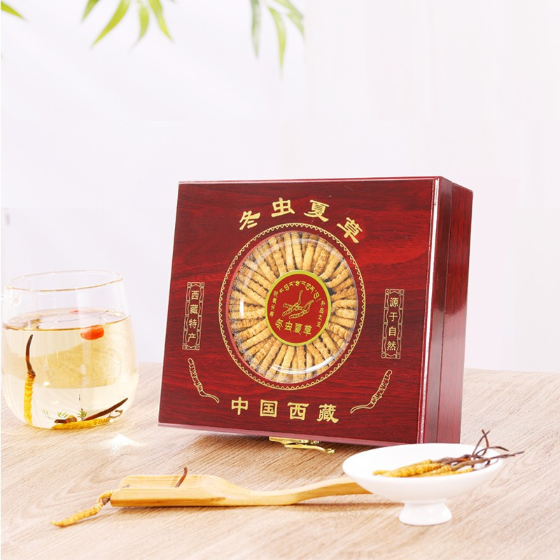 [藏云麓]冬虫夏草 正品干货虫草4根/克10克40根礼盒装泡酒送礼佳品