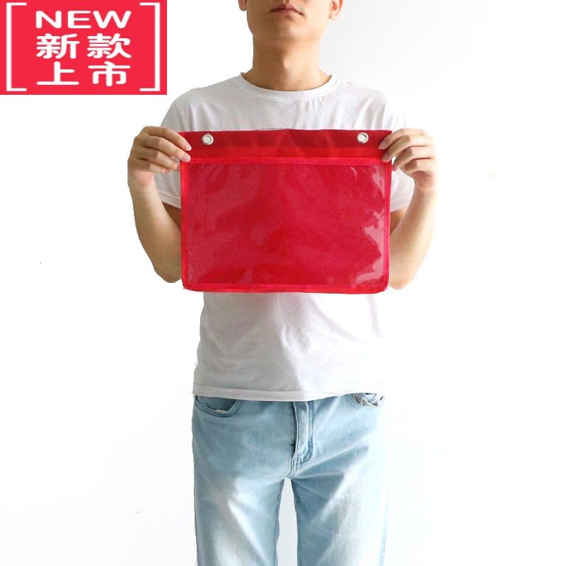 可莉允幼儿园挂袋A4作品展示袋牛津布防水绘本收纳耐磨图书阅读区收纳袋图片