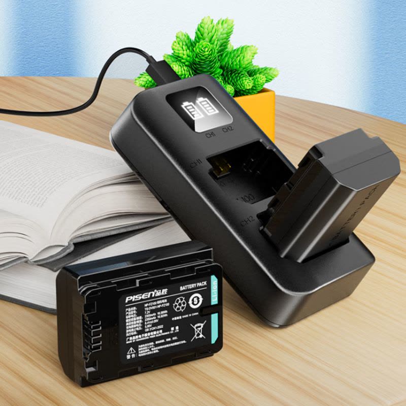 品胜PISEN大容量移动电源USB快充便携多功能户外应急充电宝安全保护智能电池品胜索尼a7m4电池NP-FZ100相机电图片