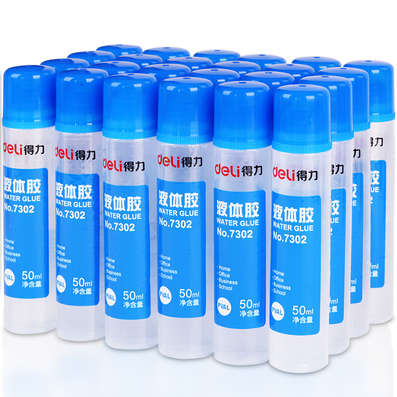 得力 7302Z 液体胶 24个/盒 单位:盒