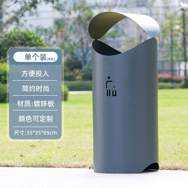2025新款户外垃圾桶高档小区物业不锈钢果壳箱商场垃圾箱室内桶图片