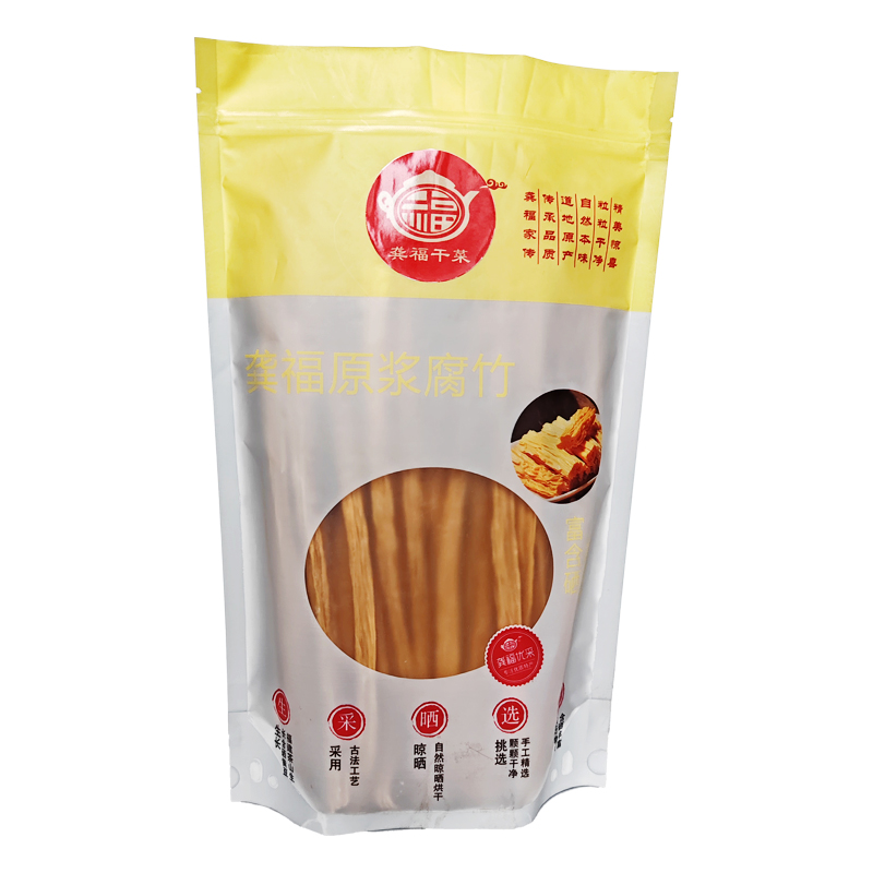 龚福干菜 南北货 龚福原浆腐竹600g/袋
