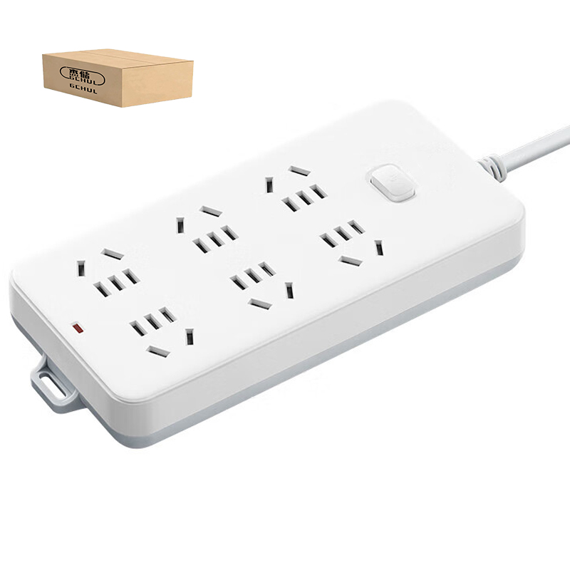 杰储(GCHUL) CPP140 5米 6插位 2500W 接线板 (计价单位:个) 白色高清大图