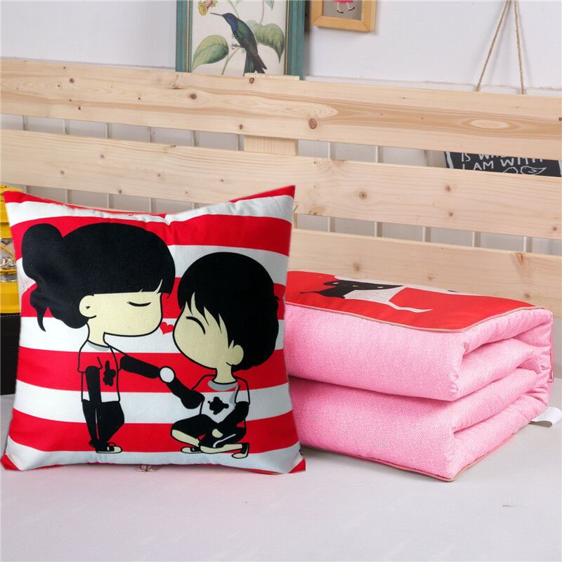 抱枕被子两用办公室午睡枕多功能枕头被折叠毯汽车靠垫靠枕空调被