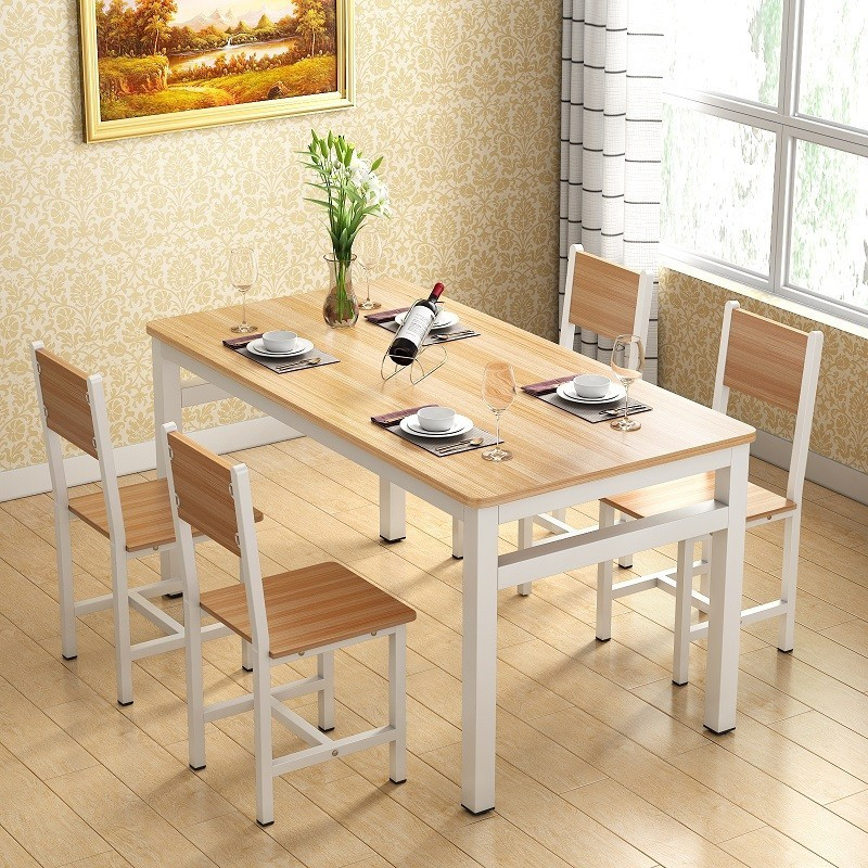 融优利品酒店桌椅长条桌椅一桌四椅1200600mm套