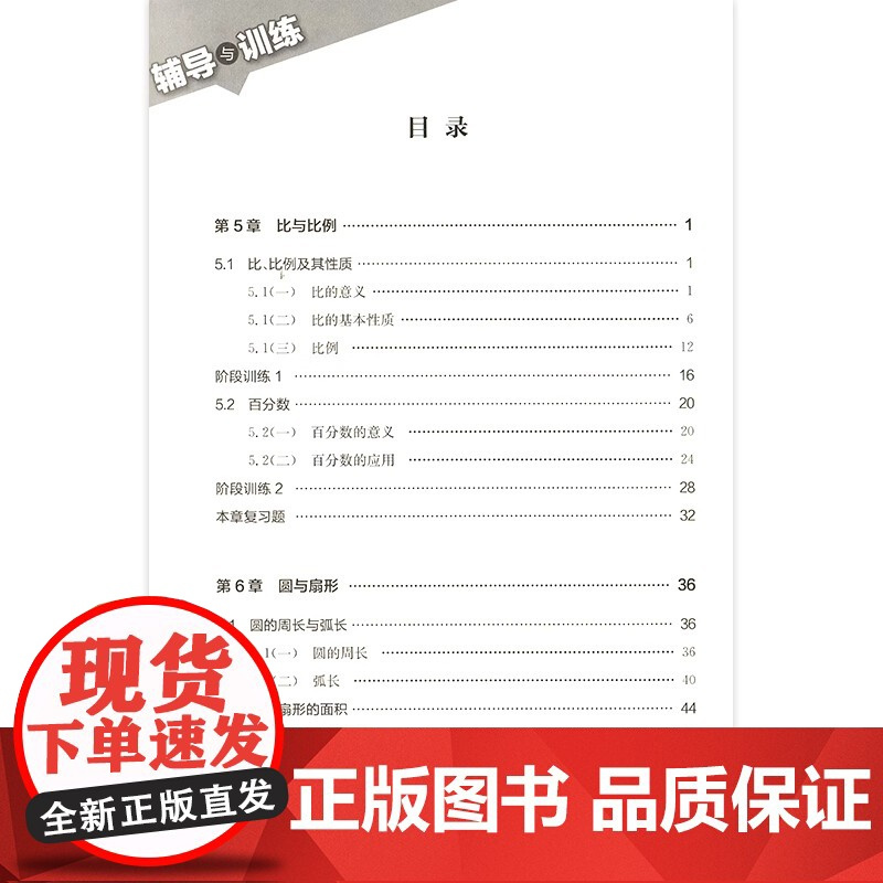 新思路辅导与训练六年级下数学 新思路六年级下 初中数学教材教辅6下第二学期 上海科学技术出版社 新思路六年级下数学