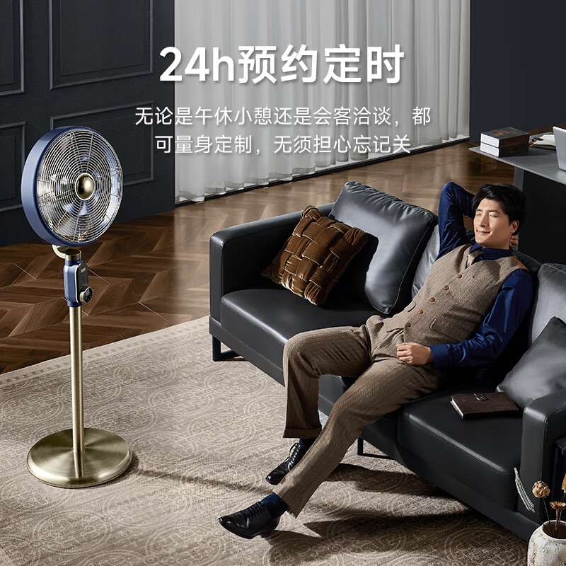 先锋 落地扇家用风扇离线语音智能操控 碳纤维扇叶静音遥控立式 DLD-M9变频12档高清大图