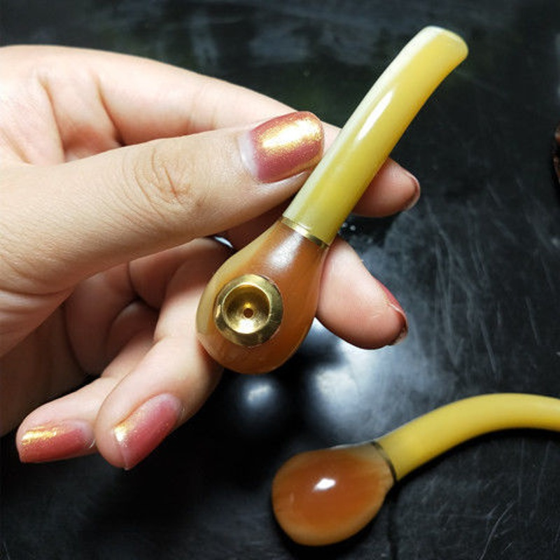 精品牛角过滤保健循环烟嘴烟斗男女款清洗斗拉杆滤芯过滤嘴烟嘴