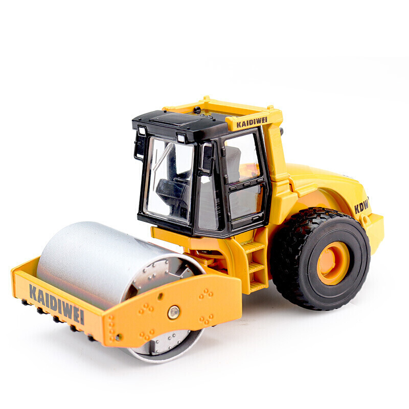 凯迪威 儿童合金工程车模型 全合金仿真吊车挖掘机铲车压路机 玩具