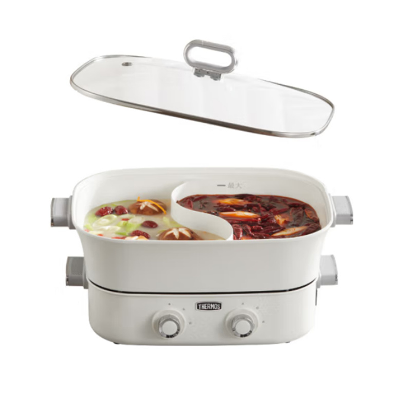 膳魔師(THERMOS)鸳鸯料理锅EHA-4351A,6.5L