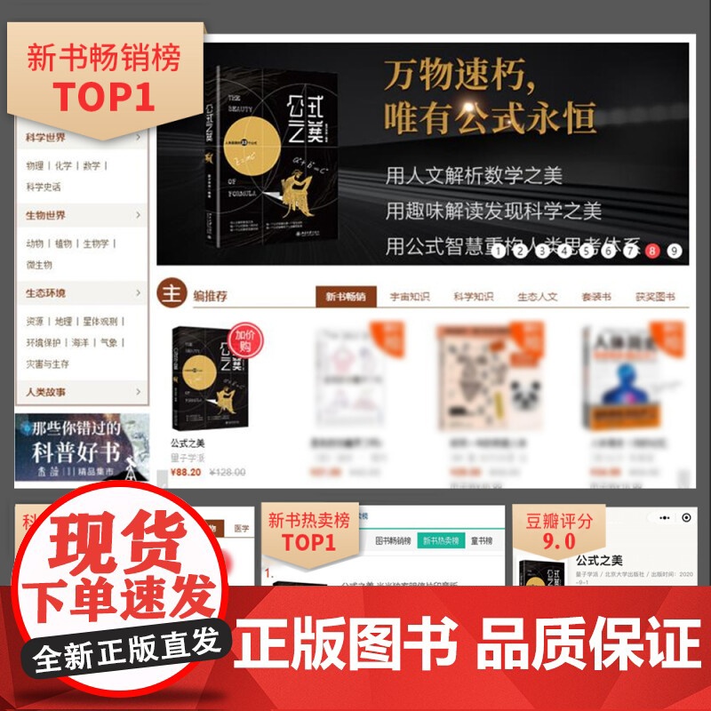 公式之美 量子学派 著 科普读物高清大图