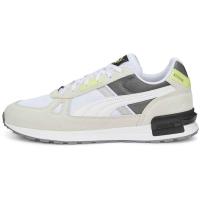 彪马(Puma)男士缓震回弹训练鞋复古风格环保材料室内健身休闲运动 white_(white_/_beige_/_dark_gr 45