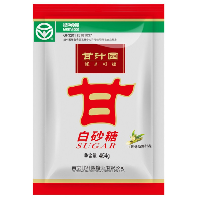 甘汁园 白砂糖 454g袋装食用白糖