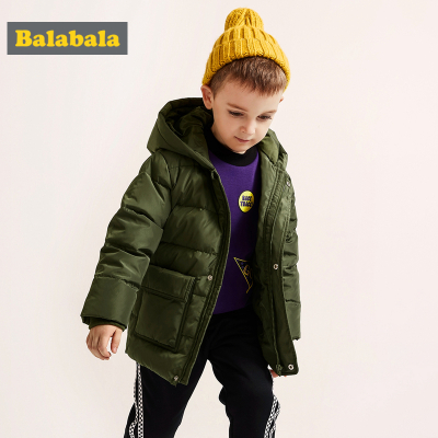 255.4元包邮  巴拉巴拉 儿童羽绒服中长款 *2