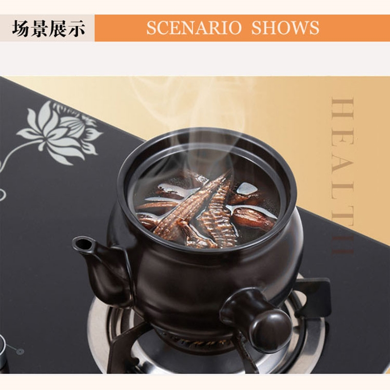 老式熬中药壶熬药砂锅家用煎药砂锅药罐子烘焙精灵陶瓷煮中药炖锅燃气明火_白色中药壶3.4L加厚版送过滤网