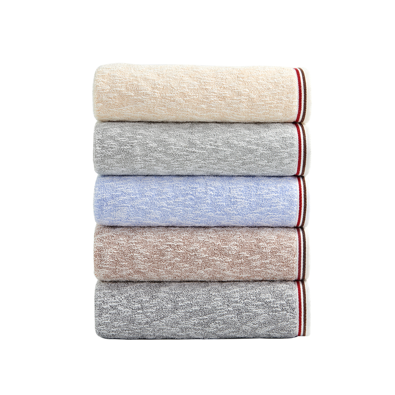 洁玉 铭玉竹棉加厚毛巾110g*2条袋装 DSJ4-035F+2 蓝色+深灰