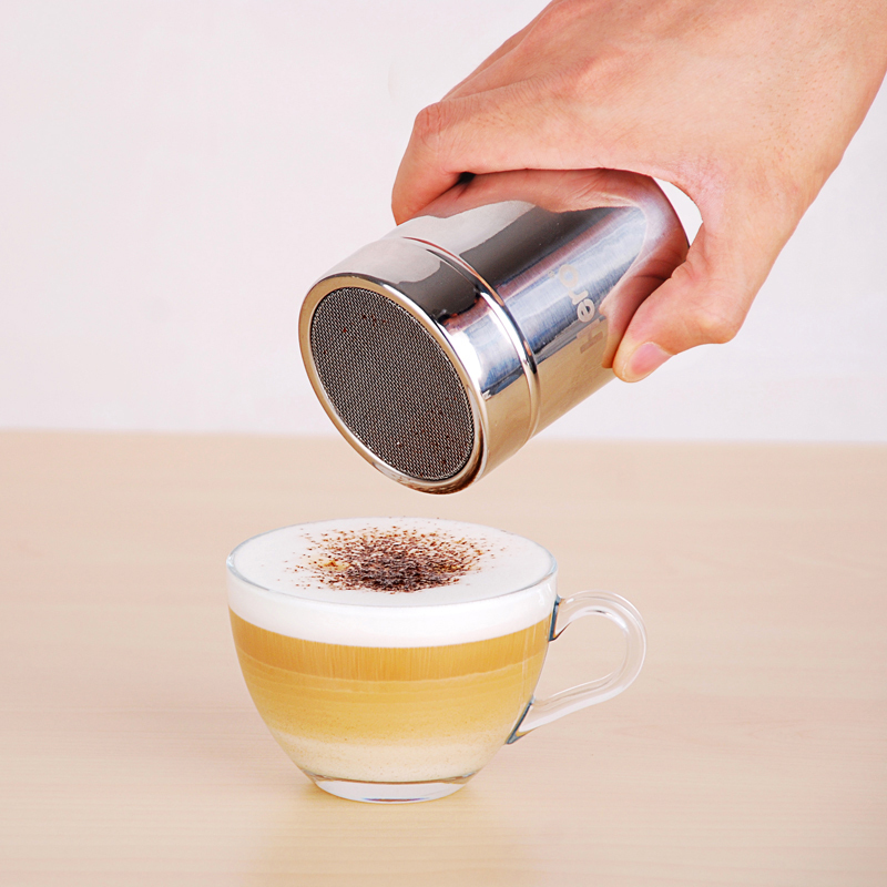 hero撒粉器不锈钢花式咖啡模具可可粉撒粉筒咖啡撒粉792cm