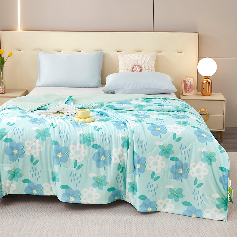 唐纳家纺 超柔凉感丝夏被-清韵 180*200CM- TN-SQ25020高清大图