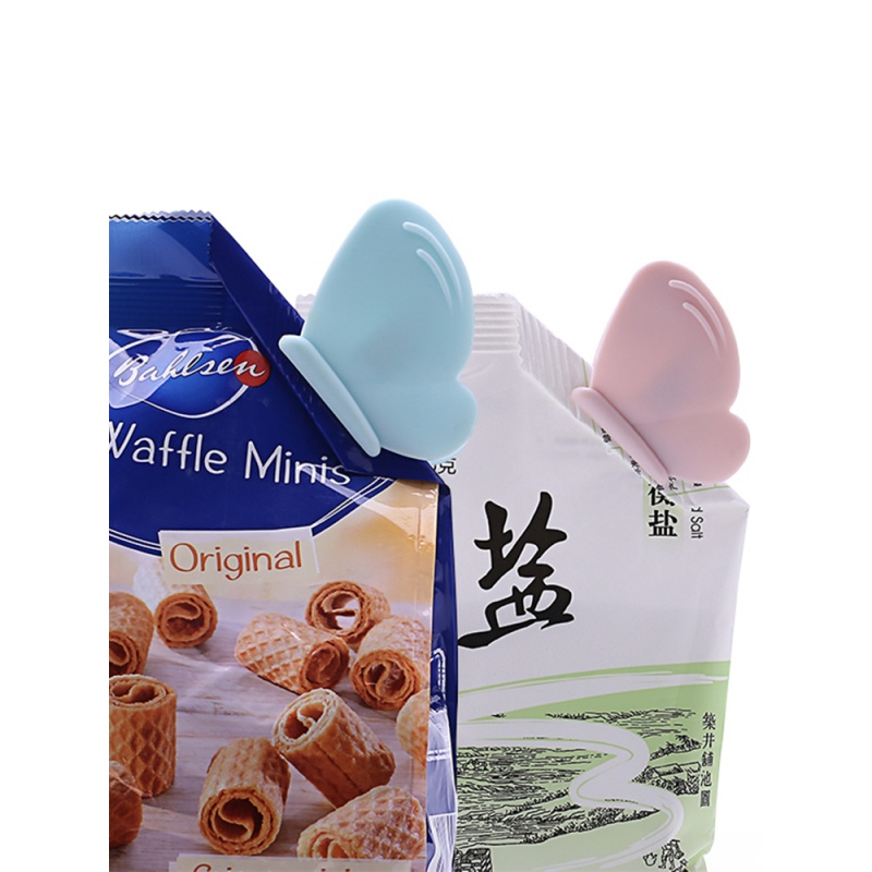家柏饰(CORATED)密封夹零食夹子食物保鲜夹子塑料可爱密封器封口夹4个装高清大图