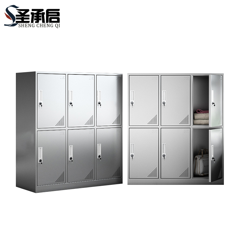 圣承启 不锈钢物品柜 矮六门台高清大图