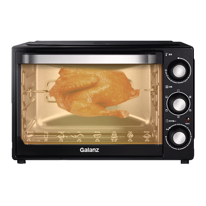 格兰仕galanz电烤箱家用烤箱32升上下发热管多层烘焙旋转烤叉