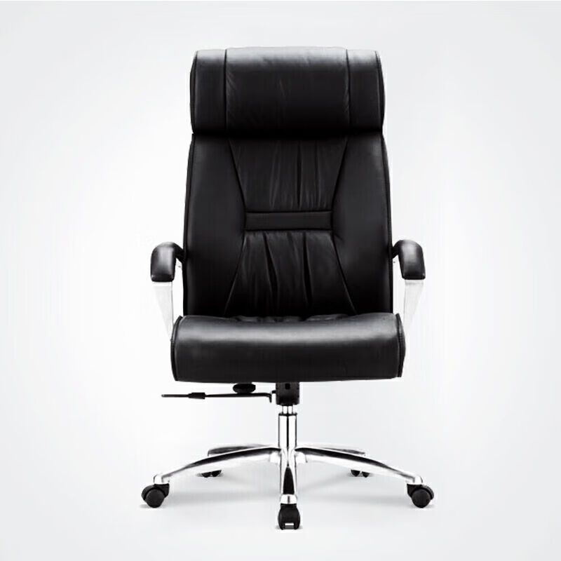 圣斯顿CH-010A 皮质主管椅转椅黑色(个)540*570*1170-1230mm高清大图
