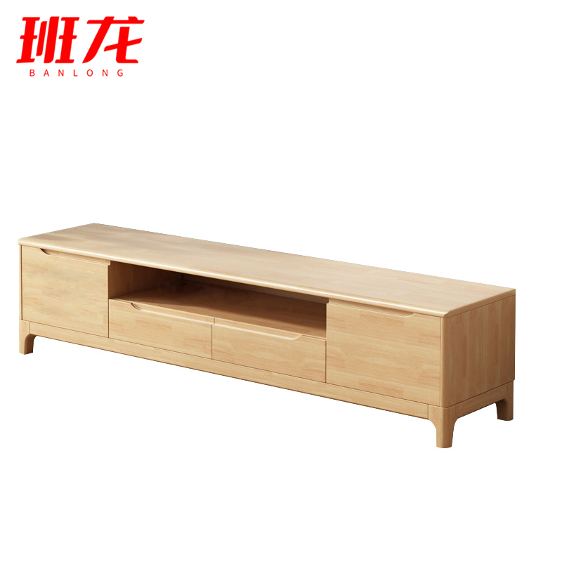 班龙落地柜1.8米原木色台高清大图