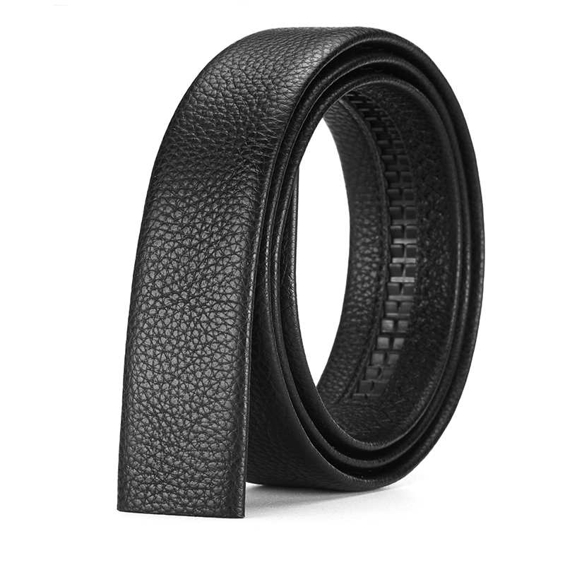 啄木鸟皮带男真皮不带头头层牛皮自动扣腰带无头裤带男士时尚时鸟高清大图