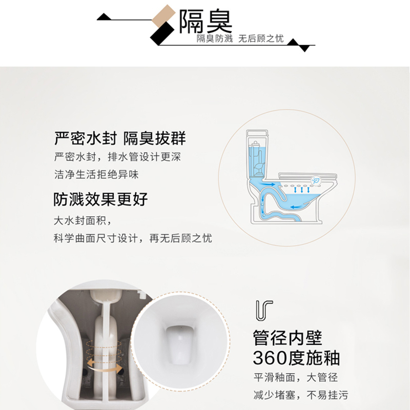 INAX 日本伊奈 连体座便器 家用马桶 虹吸式马桶 坐便1807升级款400mm CCIX1807-122501Z04