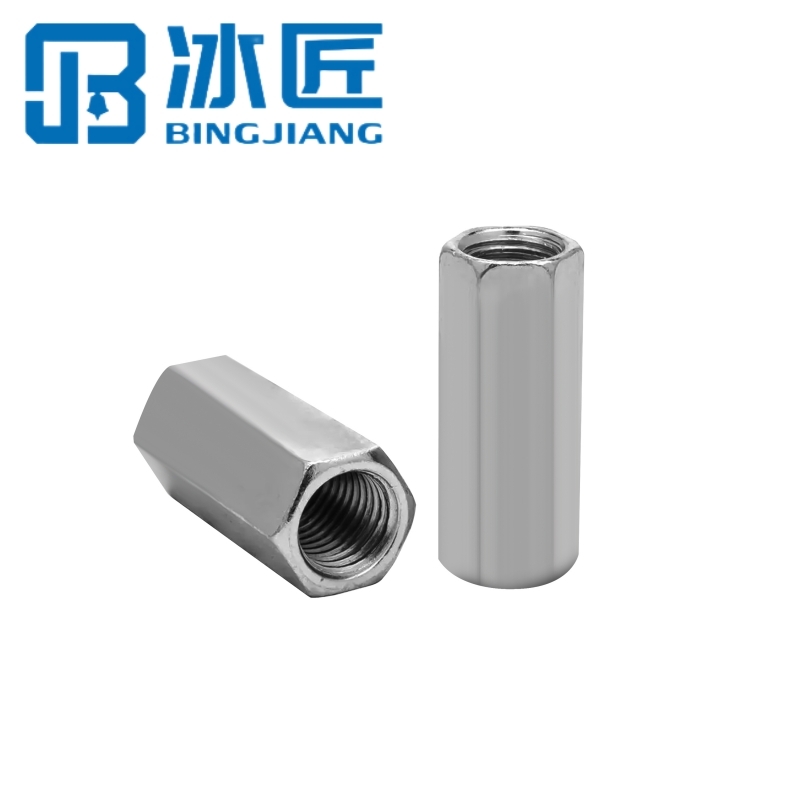 冰匠 304不锈钢六角加长螺母 只高清大图