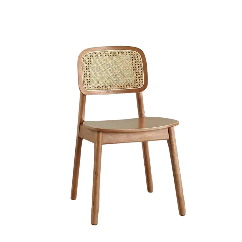 荺炬休闲椅实木面把高清大图