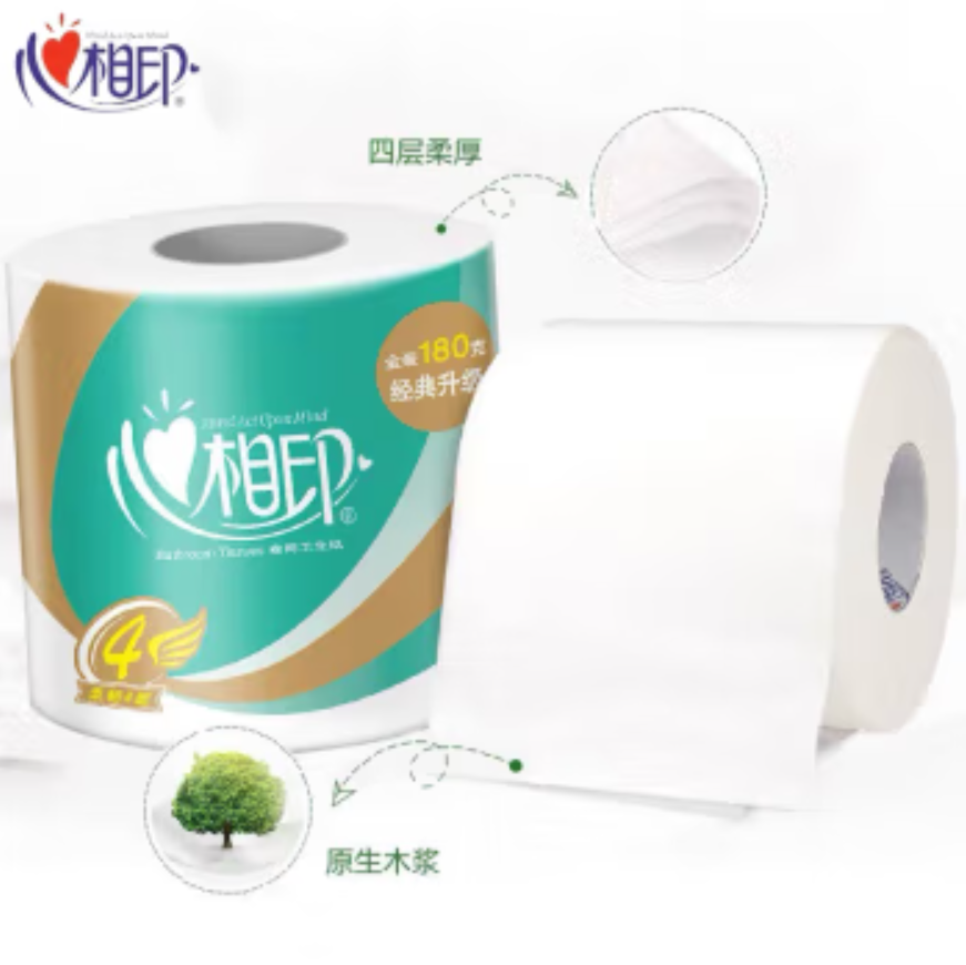 心相印BT810卷筒纸 180克/卷*10卷/提*6 提/袋高清大图