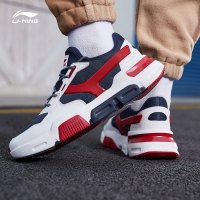 李宁休闲鞋男鞋春秋季MARK经典复古舒适时尚经典运动鞋AGCP183