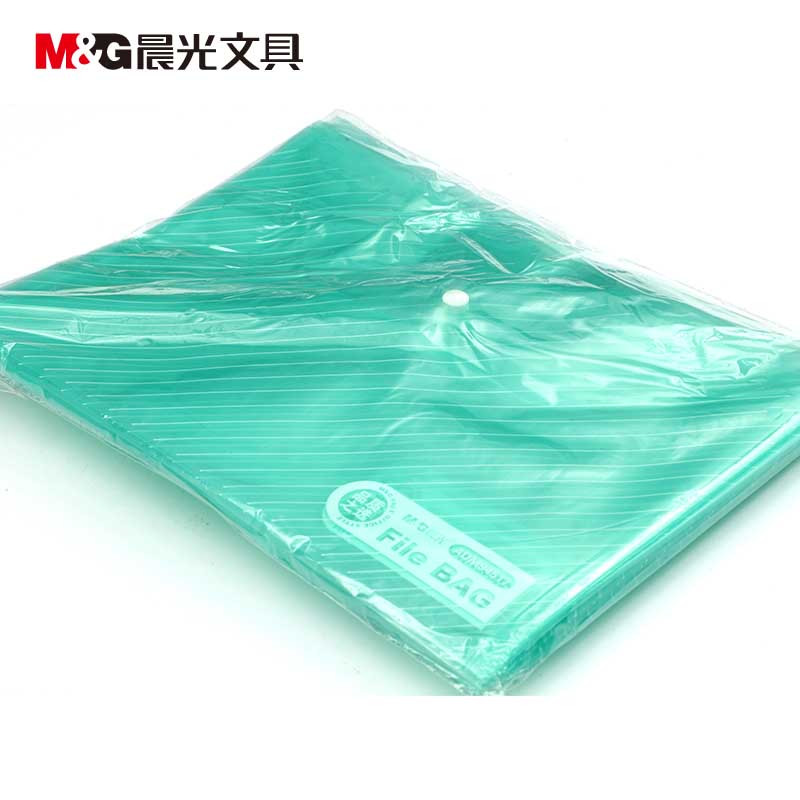 晨光斜纹纽扣袋 ADM94517 蓝/白/红/绿 1*12