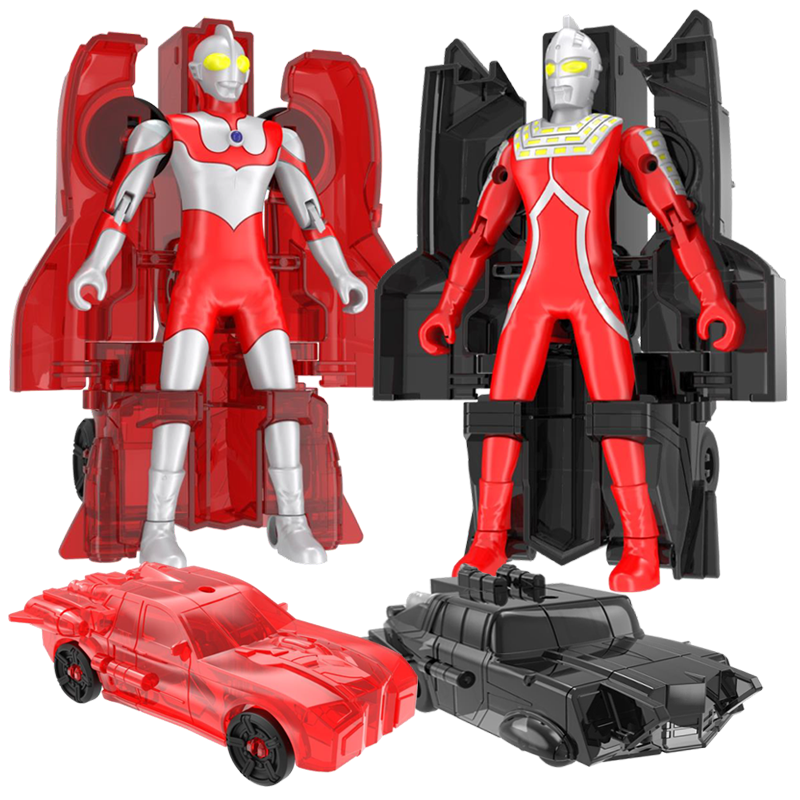 庄臣正版奥特曼玩具儿童男孩咸蛋超人套装变形战车赛文泰罗人偶 [宇宙