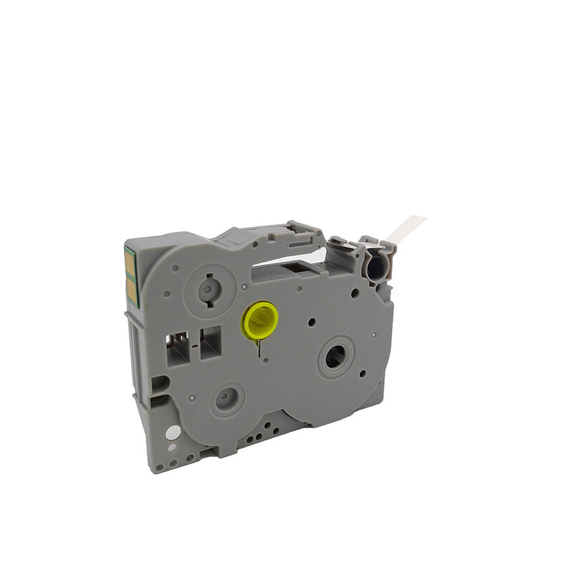 羚翎 LZe-252 适用兄弟标签机 24mm 标签机色带 白底红字高清大图