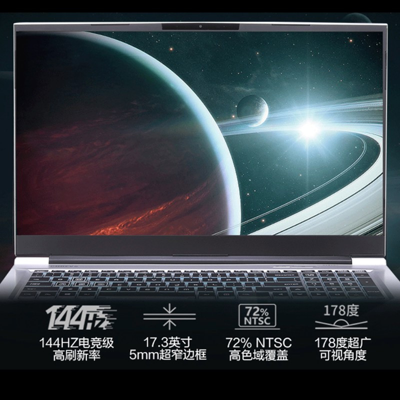 机械革命(MECHREVO)白蛟龙P 游戏本赛博朋克电竞发烧级笔记本电脑 (AMD八核R7-4800H 32GB 512GB固态 RTX2060/6G 144Hz)17.3英寸定制