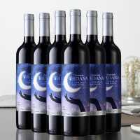 澳洲进口红酒 雅典娜月光精选西拉干红葡萄酒 750ml*6瓶 整箱装