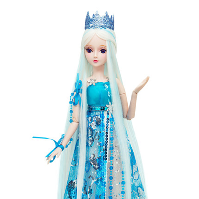 正品叶罗丽娃娃60厘米夜萝莉仙子精灵梦灵冰公主的衣服玩具人偶白光莹