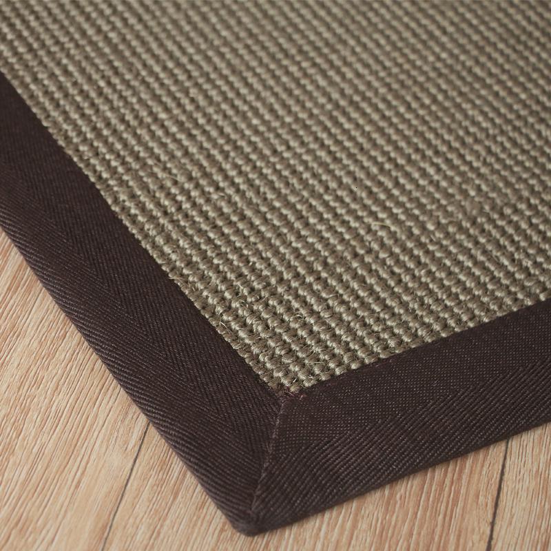 美帮汇现代简约剑麻地毯美式深色别墅客厅茶几卧室地毯进地垫定制高清大图