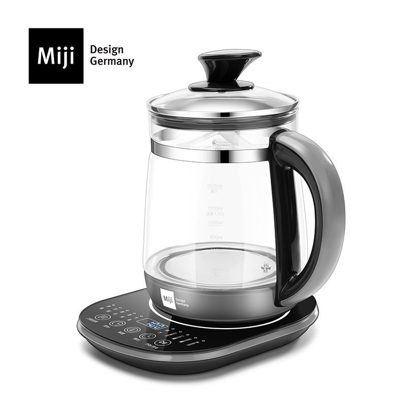 米技 HP-05 养生壶 智能 煮茶壶家用1.5L 恒温玻璃电热水壶高清大图