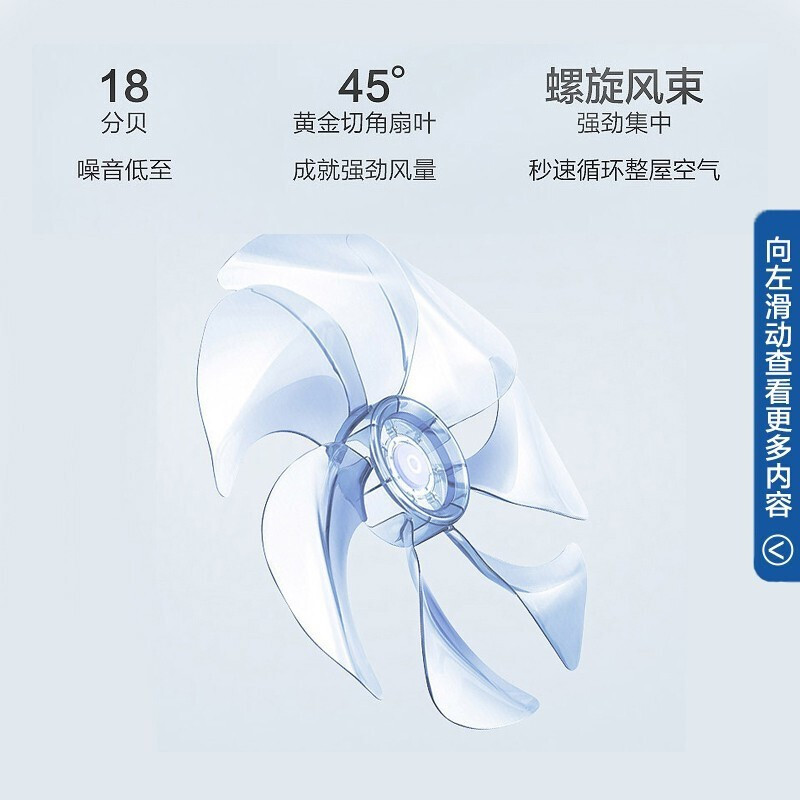 艾美特(Airmate) 电风扇 CS35-R18 落地扇 电扇 七叶 7档 遥控款 9小时预约定时 空调伴侣高清大图