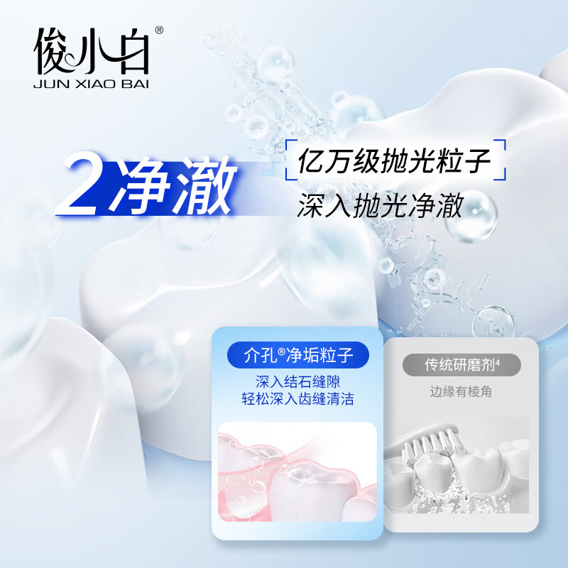 俊小白抗牙结石专健牙膏100g高清大图
