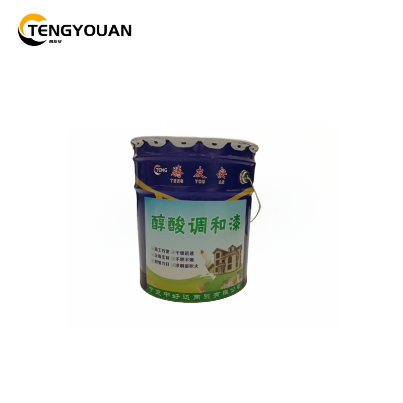 腾友安/醇酸调和漆/黄色3公斤/桶高清大图